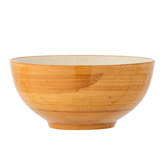 Schaal aardewerk oranje Tangier 19cm van Bloomingville, schuin bekeken met vorm en afwerking zichtbaar