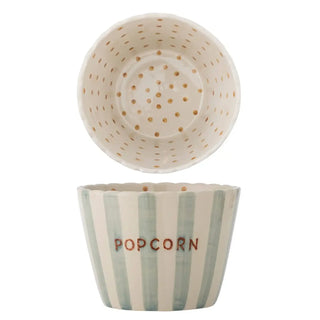 Schaal aardewerk popcorn 17cm van Bloomingville, duidelijk als hoofdfoto afgebeeld