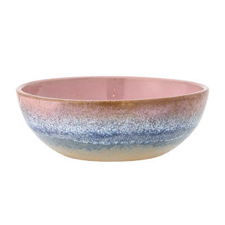 Schaal aardewerk roze Paula 16cm van Bloomingville, aan de achterzijde met afwerking zichtbaar