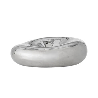 Schaal aardewerk zilver Shine 18cm van Bloomingville, duidelijk als hoofdfoto afgebeeld