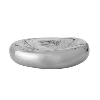 Schaal aardewerk zilver Shine Ø23 cm van Bloomingville, duidelijk als hoofdfoto afgebeeld