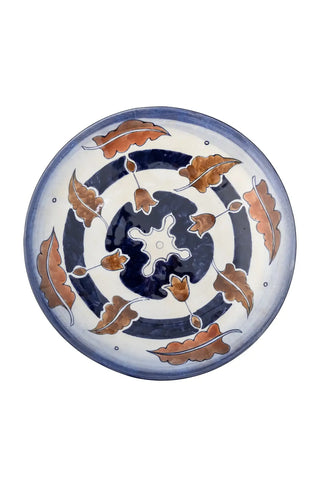 Schaal aardewerk zwart Myrna 29cm van Bloomingville, vanuit een aanvullend productaanzicht
