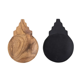 Schaal acacia nature Tiara - set van 2 van Bloomingville, aan de achterzijde met afwerking zichtbaar