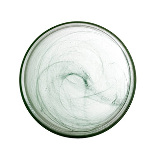 Schaal Amelie glas groen Ø27cm van Bloomingville, aan de achterzijde met afwerking zichtbaar