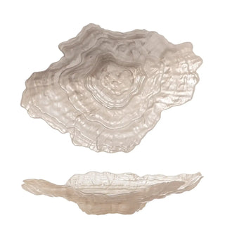 Schaal glas beige Aiku 38cm van Bloomingville, duidelijk als hoofdfoto afgebeeld
