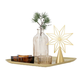 Schaal glas goud Sanga 22cm van Bloomingville, duidelijk als hoofdfoto afgebeeld