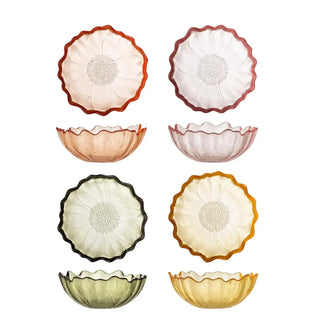 Schaal glas multi Kana 12cm - set van 4 van Bloomingville, duidelijk als hoofdfoto afgebeeld