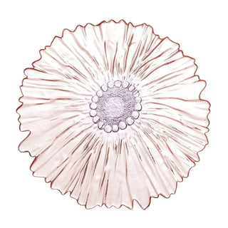 Schaal glas roze Mariko 31cm van Bloomingville, aan de achterzijde met afwerking zichtbaar