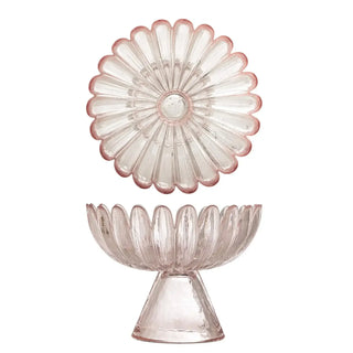 Schaal glas roze Nalu 13cm van Bloomingville, duidelijk als hoofdfoto afgebeeld