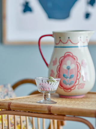 Schaal glas transparant Rika 8cm van Bloomingville, toegepast in een sfeervolle interieursetting