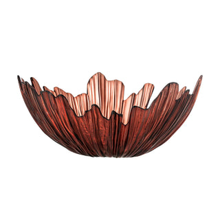 Schaal rood glas Aila Ø31×14 cm van Bloomingville, aan de achterzijde met afwerking zichtbaar