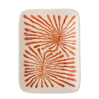 Schaaltje aardewerk rood Fauni 15cm van Bloomingville, aan de achterzijde met afwerking zichtbaar