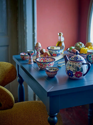 Schaaltjes rood Florist 9cm - set van 2 van Bloomingville, in een gestileerde productopstelling