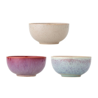 Schalen aardewerk roze Addison 16cm - set van 3 van Bloomingville, duidelijk als hoofdfoto afgebeeld