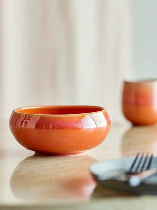 Schalen roze Roselyn 14cm - set van 4 van Bloomingville, in een gestileerde detailopstelling