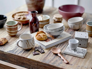 Schalenset aardewerk beige Primrose - set van 3 van Bloomingville, toegepast in een sfeervolle interieursetting