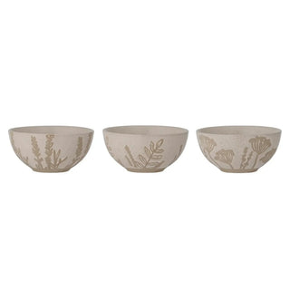 Schalenset aardewerk beige Primrose - set van 3 van Bloomingville, duidelijk als hoofdfoto afgebeeld