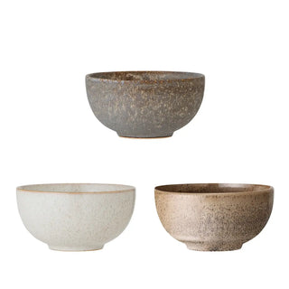 Schalenset grijs Addison 16cm - 3 stuks van Bloomingville, duidelijk als hoofdfoto afgebeeld