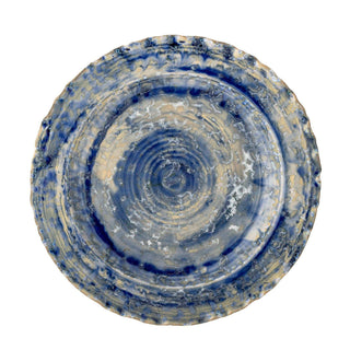 Serveerbord aardewerk blauw Rowan 27cm van Bloomingville, duidelijk als hoofdfoto afgebeeld