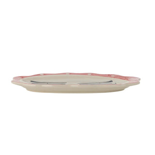 Serveerbord aardewerk multi Soline 23cm van Bloomingville, aan de achterzijde met afwerking zichtbaar