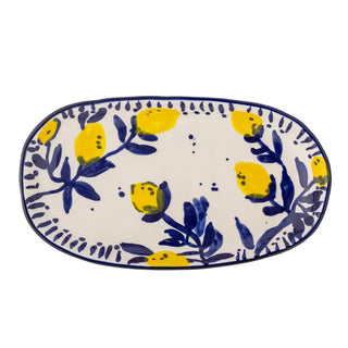 Serveerschaal aardewerk blauw Maxima 29cm van Bloomingville, duidelijk als hoofdfoto afgebeeld