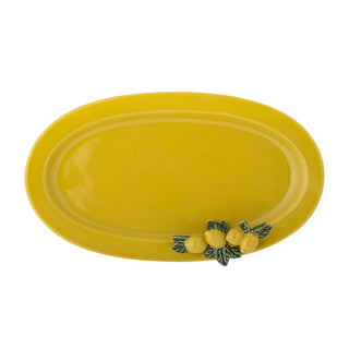 Serveerschaal aardewerk geel Limone 36cm van Bloomingville, vanuit een aanvullend productaanzicht