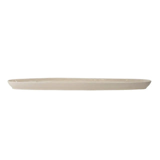 Serveerschaal aardewerk nature Bea 35cm van Bloomingville, met materiaal en structuur van dichtbij zichtbaar