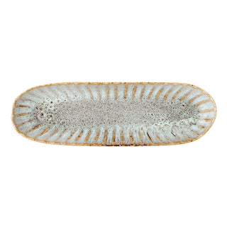 Serveerschaal aardewerk naturel Fleur 37cm van Bloomingville, vanuit een aanvullend productaanzicht