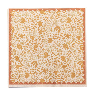 Servet papier geel Anniversary - set van 20 van Bloomingville, aan de achterzijde met afwerking zichtbaar