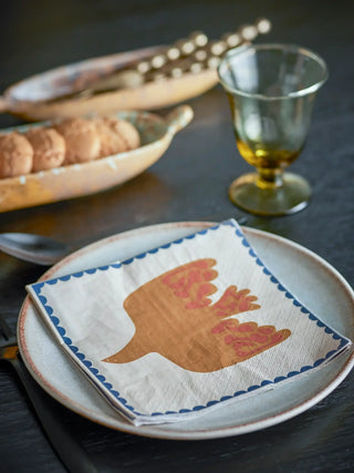 Servet papier geel Anniversary - set van 20 van Bloomingville, in een gestileerde productopstelling