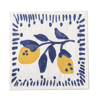 Servetten papier blauw Maxima set van 12 van Bloomingville, duidelijk als hoofdfoto afgebeeld