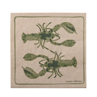 Servetten papier groen Hadden 33x33cm - 20 stuks van Bloomingville, duidelijk als hoofdfoto afgebeeld