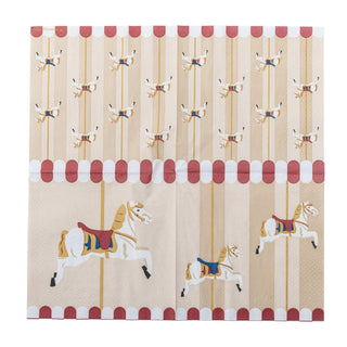 Servetten papier multi merry-go-round van Bloomingville, van dichtbij met materiaal en afwerking zichtbaar