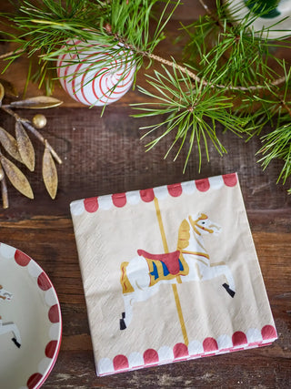 Servetten papier multi merry-go-round van Bloomingville, in een gestileerde productopstelling
