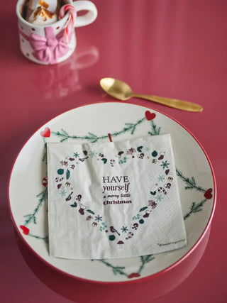 Servetten papier multi Paia van Bloomingville, toegepast in een sfeervolle interieursetting