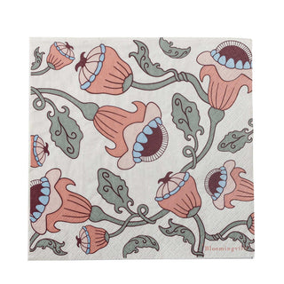 Servetten papier rose Fazila set van 20 van Bloomingville, duidelijk als hoofdfoto afgebeeld