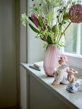 Set aardewerk blauw Floriella - set van 2 van Bloomingville, toegepast in een sfeervolle interieursetting