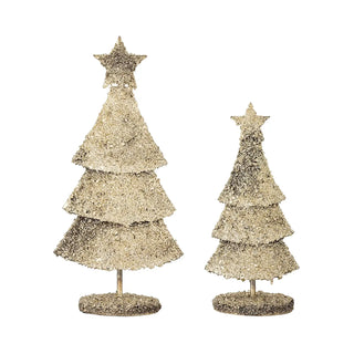 Set decoratiebomen metaal goud Radha - set van 2 van Bloomingville, duidelijk als hoofdfoto afgebeeld