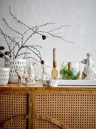 Set polyresin bruin rendier Tuan - set van 3 van Bloomingville, toegepast in een sfeervolle interieursetting
