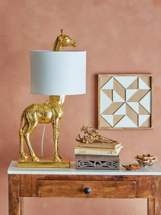 Lámpara de mesa Silas dorada 70cm - Het Adres
