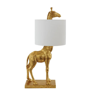 Lámpara de mesa Silas dorada 70cm - Het Adres