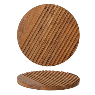 Snijplank mango bruin Dotta 25cm van Bloomingville, van bovenaf met vorm en indeling zichtbaar