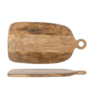 Snijplank mangohout naturel Nonnie 24x45cm van Bloomingville, aan de achterzijde met afwerking zichtbaar