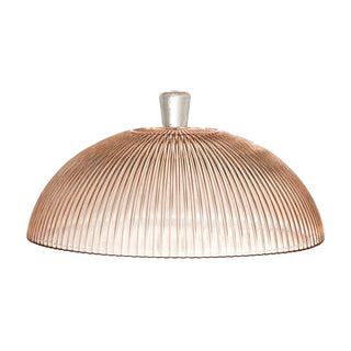 Taartplateau glas paars Tayo 32cm van Bloomingville, met materiaal en structuur van dichtbij zichtbaar