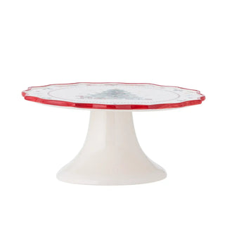 Taartschaal keramiek rood Naive van Bloomingville, vanuit een aanvullend productaanzicht