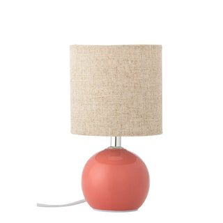 Tafellamp aardewerk roze Valdis 24cm van Bloomingville, duidelijk als hoofdfoto afgebeeld
