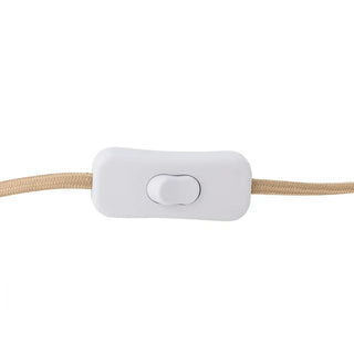 Tafellamp metaal beige Ylva 28cm van Bloomingville, met materiaal en structuur van dichtbij zichtbaar