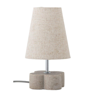 Tafellamp polyresin beige/naturel Foglio 28cm van Bloomingville, duidelijk als hoofdfoto afgebeeld