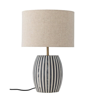 Tafellamp Tali beige grijs Ø30×47 cm van Bloomingville, duidelijk als hoofdfoto afgebeeld