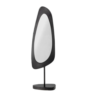 Tafelspiegel glas zwart Avoa 50cm van Bloomingville, duidelijk als hoofdfoto afgebeeld